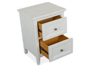 Heron Cove - Small Drawer Nightstand - Chalk White And Dovetail Gray by Unique Piece Furniture