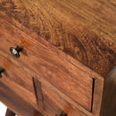 4 Drawer Multi Bedside Table - Chestnut by Unique Piece Furniture