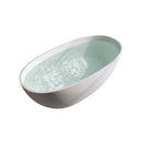 55" Solid Surface Matte Tub - Freestanding Soaking Bathtub