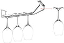 10.8 Inch Wine Glass Rack, Under Cabinet Wine Glass Holder, Wine Glass Hangers Under Shelf, Chrome Finish Stemware Rack, Hanging Stemware Holder for Cabinet Kitchen Bar, Set of 4 by CozyNest Decor