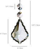 12pcs Crystal Chandelier Maple Leaf Prism Pendant Parts, 76mm Hanging Crystals Beads for Chandelier Wedding Decoration Clear by GreenHaven Gardens