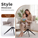 Dining Chair With Soft Cushion And 360° Rotation, Comfortable Armrest For Kitchen (Set of 2) - Gray by HouseOfZazla