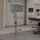 Yescom Mobile Computer Cart Printer Shelf