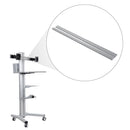 Yescom Mobile Computer Cart Dual Monitor Cross Bar