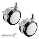 Yescom Mobile Computer Cart Lockable Swivel Caster Wheels 2Pcs