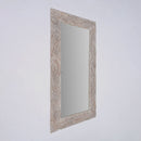 Handcarved Rectangle Mirror Accent With 3mm Glass - Antique White by Unique Piece Furniture
