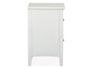 Heron Cove - Small Drawer Nightstand - Chalk White And Dovetail Gray