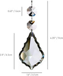12pcs Maple Leaf Crystal Chandelier Prism Pendant Parts, 63mm Hanging Crystals Beads for Chandelier Wedding Decoration Clear by GreenHaven Gardens