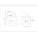 Bopper - Swivel Lounge Chair - White by HouseOfZazla