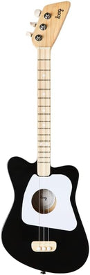 Loog Mini Acoustic kids Guitar for Beginners 3-strings Ages 3+ Learning app and lessons included Black by TinyTreasures Baby Boutique