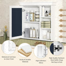 Wall Mounted Bathroom Medicine Cabinet With Mirror And Adjustable Storage With Soft Close Hinges by Unique Piece Furniture