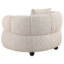 Whitney Contemporary Channel Tufted Boucle Upholstered Accent Chair