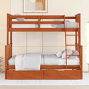 Bunk Bed With Ladders And 2 Storage Drawers by Unique Piece Furniture