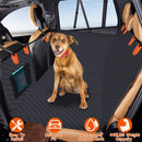 Dog Car Back Seat Cover With Zipper Mesh Window Storage Bags Waterproof 600D Oxford Cloth Car Seat Protector With Slide Flaps For Cars Trucks SUVs by GBruno Store