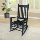 Classic Wooden Porch Rocker Chair Populus Wood Comfortable Design by HouseOfZazla