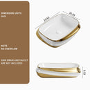 Vessel Sink Above Counter Vanity Basin - Gold / White / Milk White by HouseOfZazla