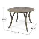 Hermosa Outdoor Acacia Wood Circular Dining Table by HouseOfZazla