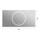 LED Vanity Mirror With Anti Fog & Dimmable Lights, Wall-Mounted - Antique Silver