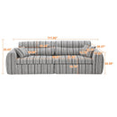 3 Seater, Couch With Throw Pillows For Living Room by HouseOfZazla
