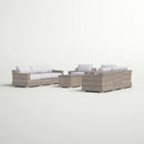 Stylish Sofa Seating Group With Cushions Perfect For Outdoor Gatherings by HouseOfZazla