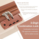 Hardshell Luggage Sets 3 Pcs Spinner Suitcase with TSA Lock Lightweight 20"24"28"