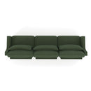 Elegant Sofa With Ergonomic Design And Lumbar Pillows by HouseOfZazla