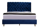 Elegant Transitional Upholstered Bed by HouseOfZazla