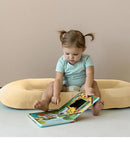 Baby Lounger for Newborn 0-18 Months, Bionic Design Infant Floor Seats & Loungers for Home and Travel, Soft Organic Cotton Baby Lounger, Newborn Babies Shower Gifts by TinyTreasures Baby Boutique