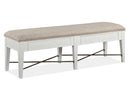 Heron Cove - Bench With Upholstered Seat - Chalk White