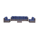 Outdoor Wicker Seating Group With Cushions