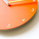 Stephanie Imports Modern Minimalist Orange & Yellow Wall Clock by CozyNest Decor