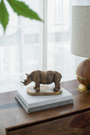 Set of 2 Rhino Bronze Bookends by HouseOfZazla