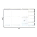 Fiona - Freestanding 4 Tower Walk-In Closet System - White