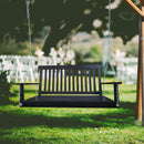 Front Porch Swing With Armrests For Outdoor Patio, Garden Yard, Backyard Or Sunroom by HouseOfZazla