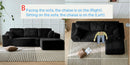96" Compressed L-Shape Sofa by HouseOfZazla