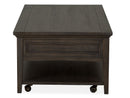 Westley Falls - Rectangular Cocktail Table With Casters - Graphite