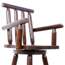 Rustic Bar Stool, Fir Wood Construction, Wide Armrest by HouseOfZazla