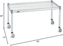 Omega Products Corporation 14" Deep x 30" Wide x 20" High Chrome Mobile Dunnage Rack by CozyNest Decor