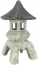 Design Toscano Asian Decor Pagoda Lantern Indoor/Outdoor Statue, Set of 2 Large, Cast Stone Resin, Two Tone Stone Finish by GreenHaven Gardens