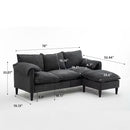 Convertible Combination Sofa With Footstools With Storage by Unique Piece Furniture