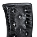 Alligator Skin Upholstered Dining Chairs