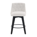 Swivel Bar Stools & Button Tufted Back (Set of 2) by HouseOfZazla