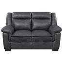 Arabella 2-piece Upholstered Padded Arm Sofa Set Grey