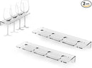 WANLIAN Wine Glass Holder - Wall Mounted Acrylic, Pack of 2 - Reception Party & Kitchen Tableware Storage Rack by CozyNest Decor