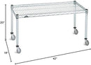 Omega Products Corporation 18" Deep x 42" Wide x 20" High Chrome Mobile Dunnage Rack by CozyNest Decor