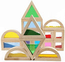 Large Wooden Building Blocks for Toddlers Baby Kids 16 Pcs Rainbow Blocks Geometry Sensory Stacking Construction Toys Set Colorful Preschool Learning Educational Toys for Boys & Girls… by TinyTreasures Baby Boutique