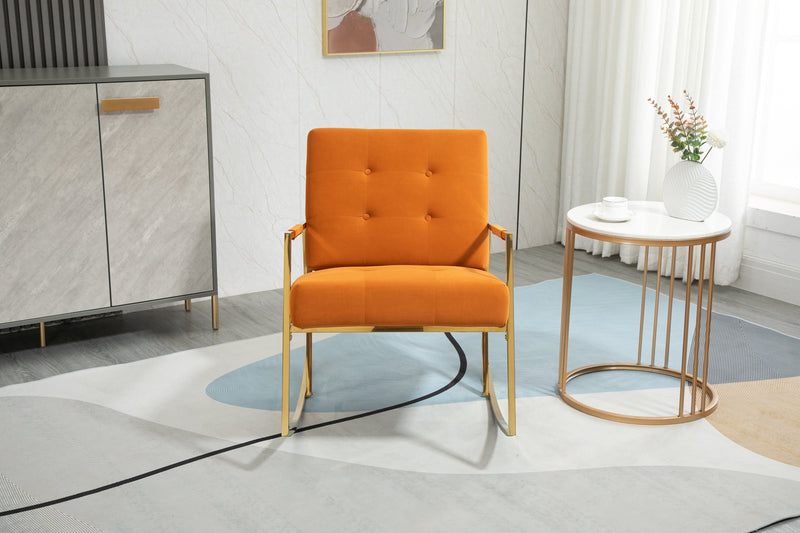 Accent Chair, leisure rocking chair with Stainless steel feet