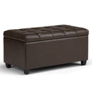 Sienna - Transitional Storage Ottoman Bench by HouseOfZazla