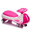 12V Electric Wiggle Ride On Car with Dual Motors & LED Lights