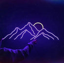 Ulalaza LED Decorative Lights USB Mountains Sunrise Sunset Led Neon Signs Home Decoration Wall Art Holiday Gift Brightness Adjustable 16.5''x11.8'' by CozyNest Decor